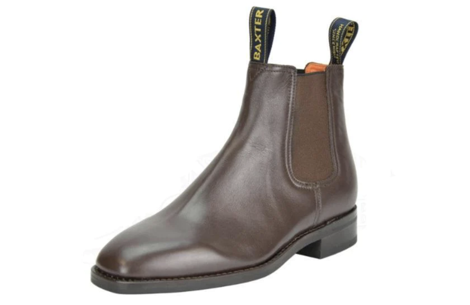 A brown pair of Redpath boots that look similar to Blundstones