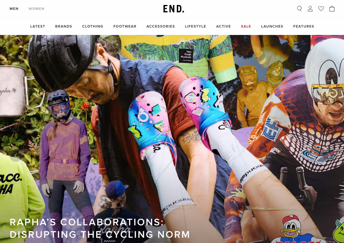 The landing page for the END Website (April, 2023)