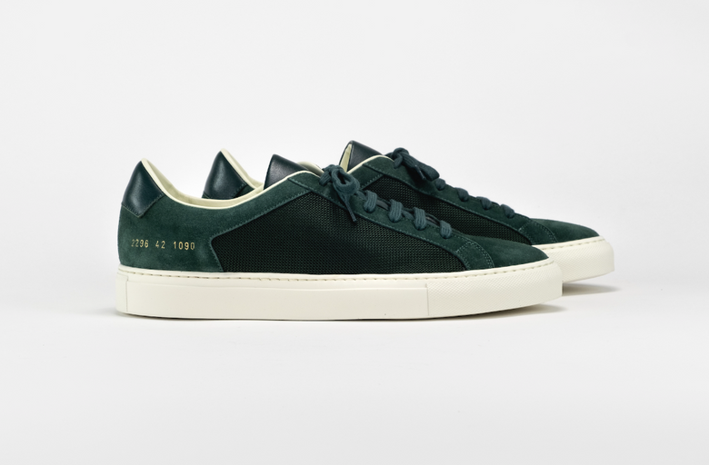 A picture of green Common Projects shoes