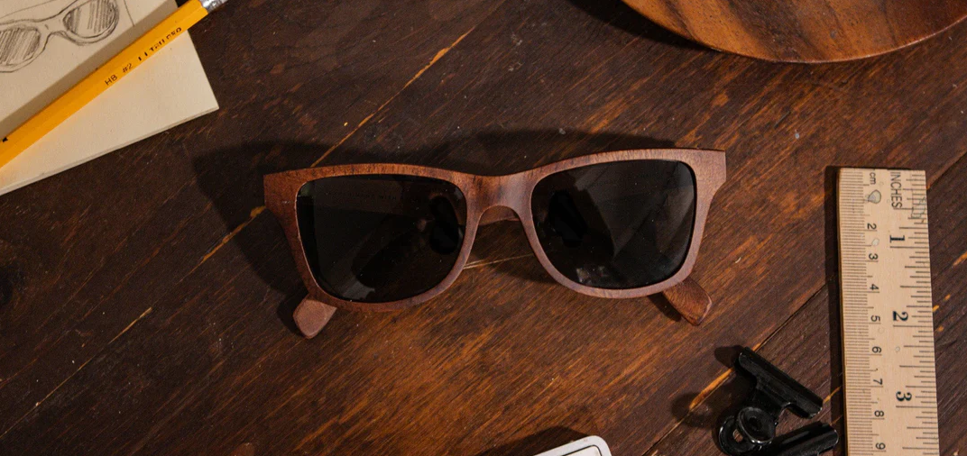 An image of Shwood Eyewear canby wood sunglass