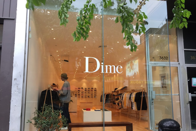 An inside look of Dime MTL brand store