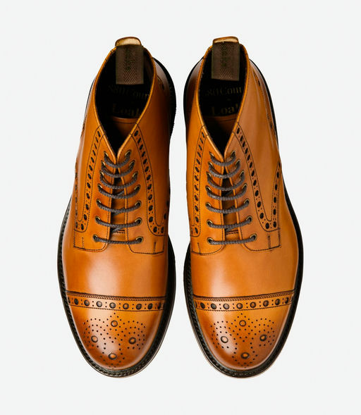 An image of Loake tan leather boot