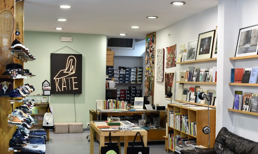 An inside image of Kate Skateshop store