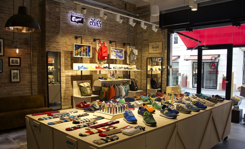 An inside image of Alpaso sneakers store