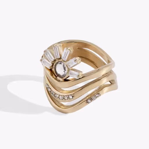 An image of Alex and Ani waves of transformation ring