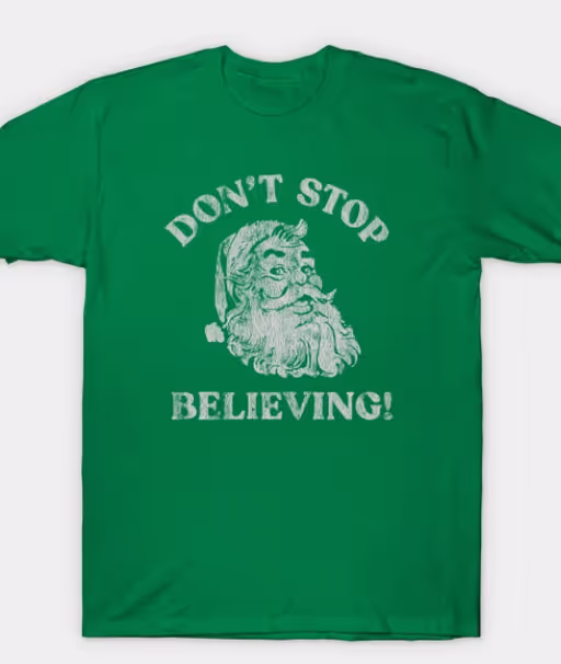 An image of TeePublic don't stop believing - vintage t-shirt
