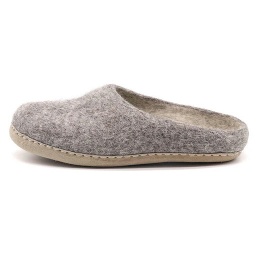 A close-up of a pair of Nootkas Slippers